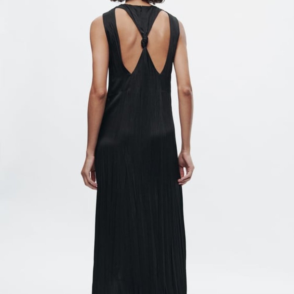 NWT ZARA BACK KNOT DRESS ZW COLLECTION 9479 L, XS, S, XL, M